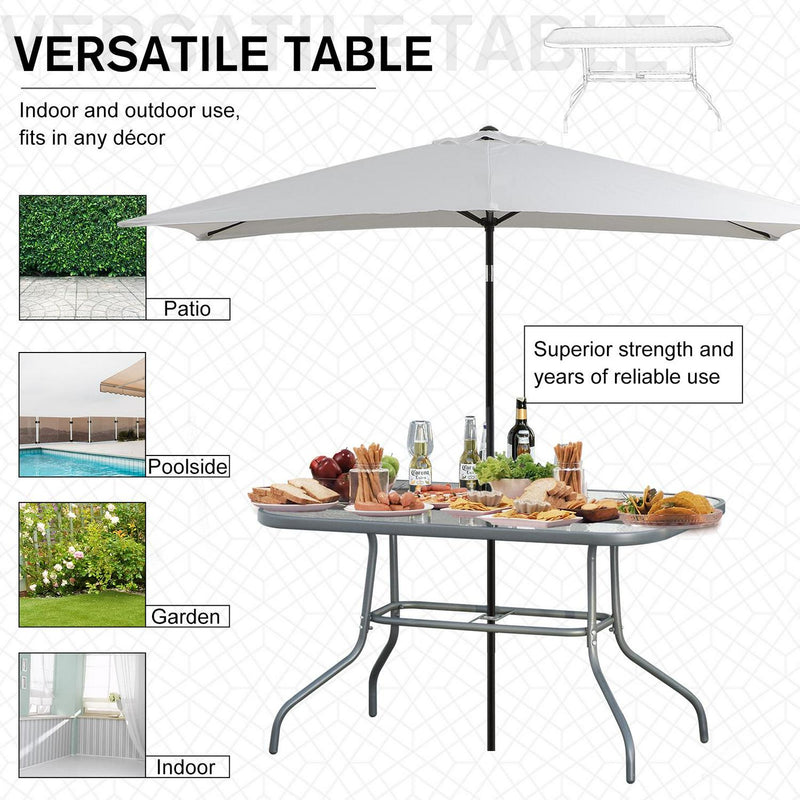 Aquatex Glass Garden Table