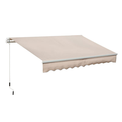 3 X 2m Manual Retractable Awning - Beige