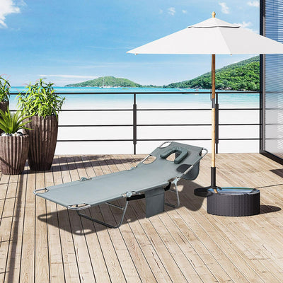 Beach Chaise Lounge -Grey