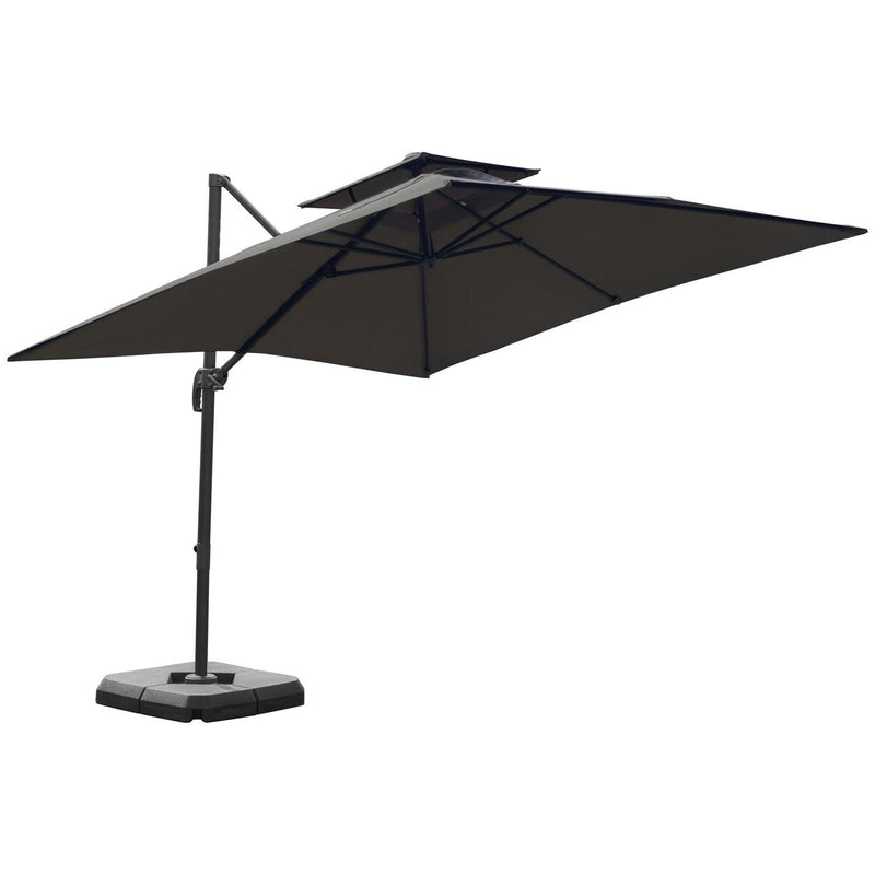 Outdoor Market Garden Umbrella - Dark Grey