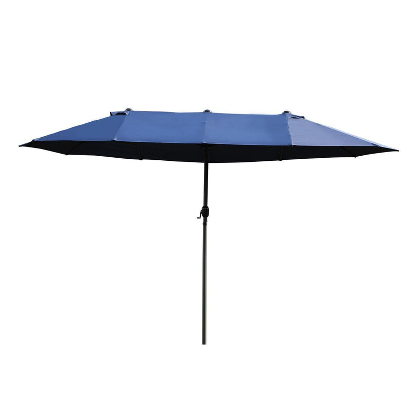 Double-side Umbrella Parasol, 2.7x4.6Wx2.4H M-Blue