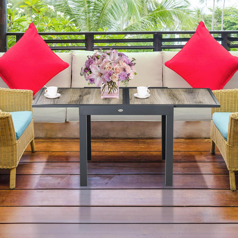 Extending Patio Dining/Coffee Table - Beige