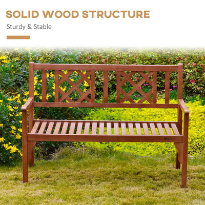 Foldable Garden Bench- Brown