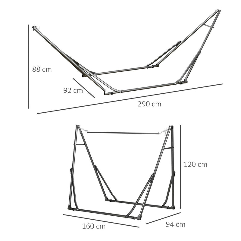 Foldable Hammock Stand- Black