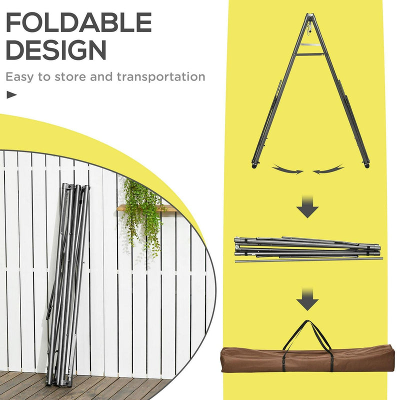 Foldable Hammock Stand- Black