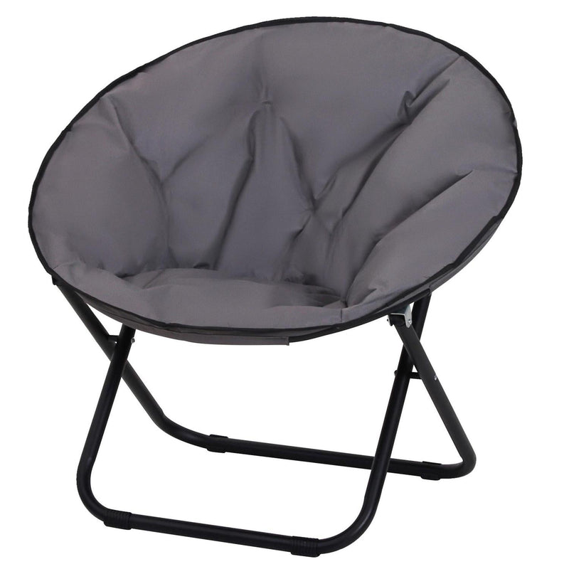 Folding Saucer Moon Chair -Grey