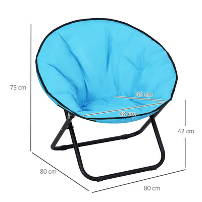 Folding Saucer Moon Chair -Blue