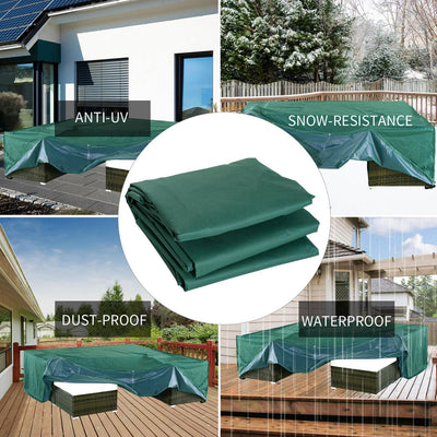 Furniture Cover, 222Lx155Wx67H Cm-Green