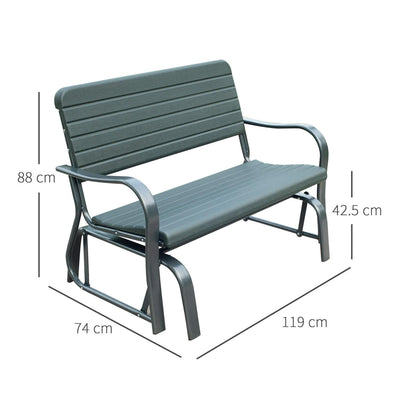 Garden Double Glider Bench