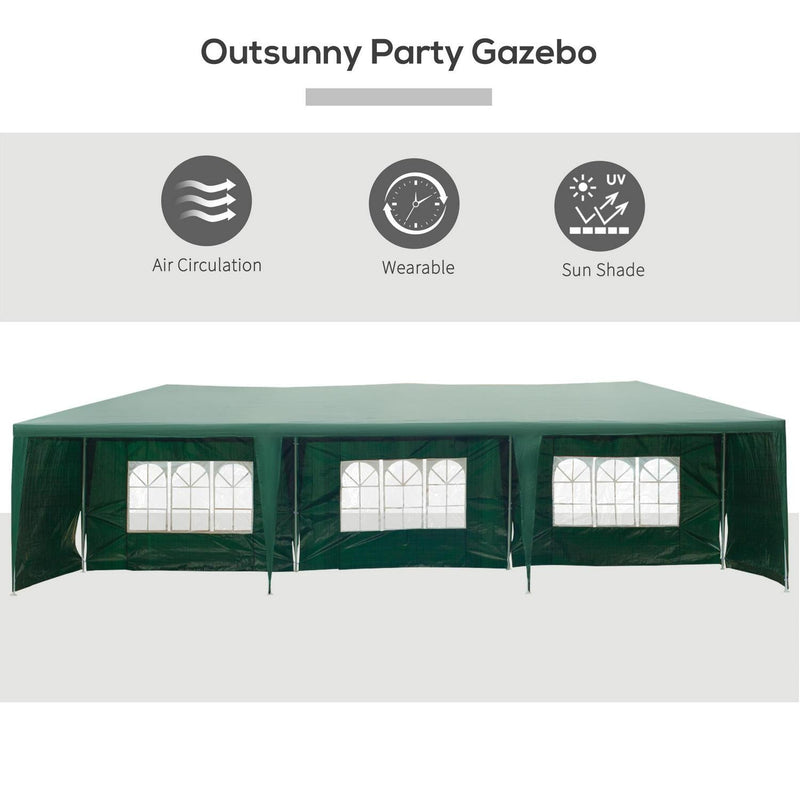 Garden Gazebo Marquee Party Wedding Tent - Green