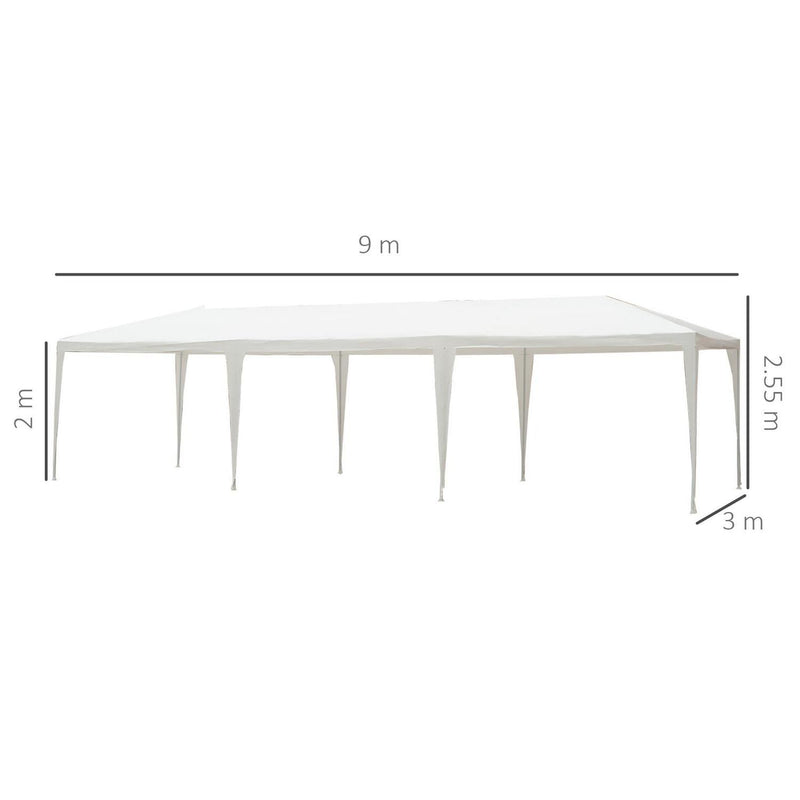 Garden Gazebo Marquee Party Wedding Tent Canopy -White