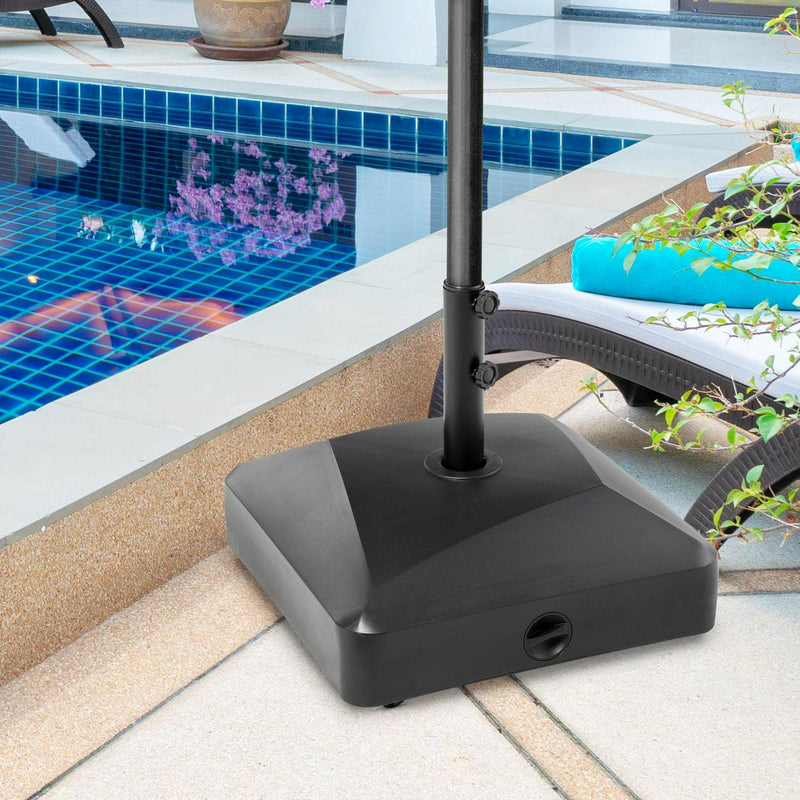 Garden Parasol Base Holder- Black