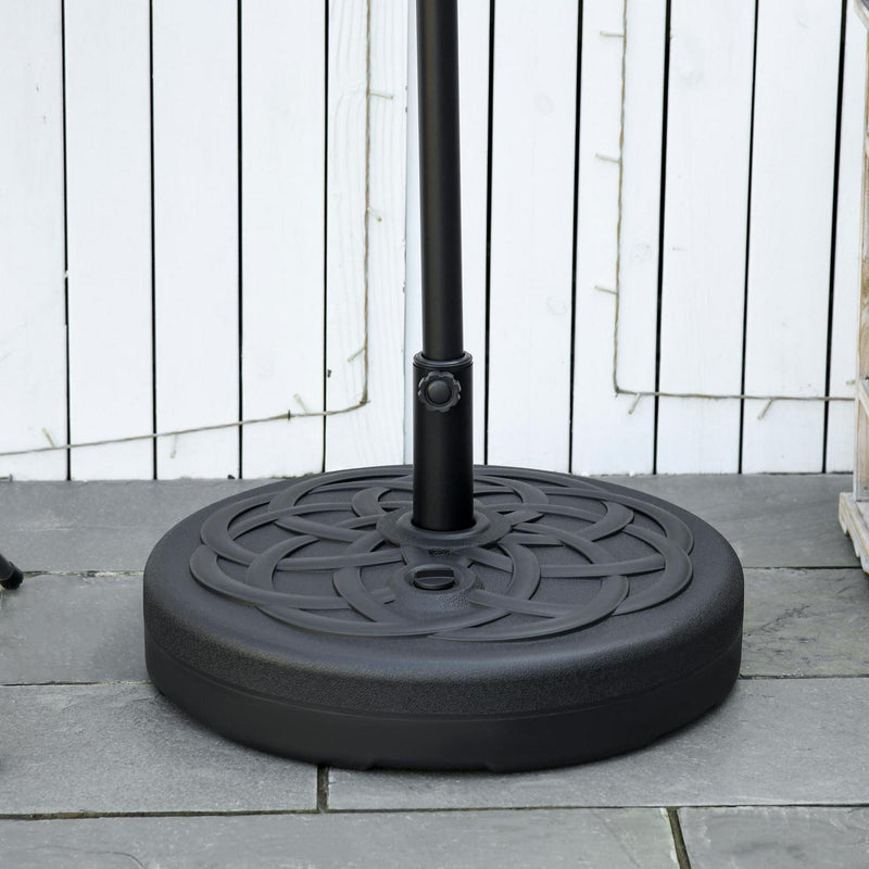 Garden Parasol Base Holder- Black