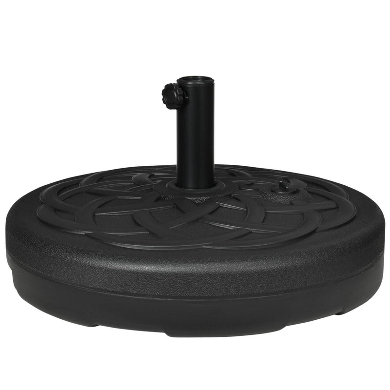 Garden Parasol Base Holder- Black