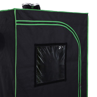 Hydroponic Plant Grow Tent, 80L X 80W 160Hcm-Black/Green