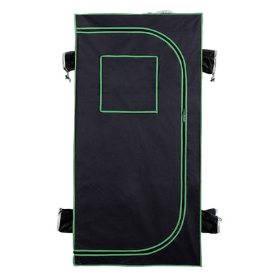 Hydroponic Plant Grow Tent, 80L X 80W 160Hcm-Black/Green