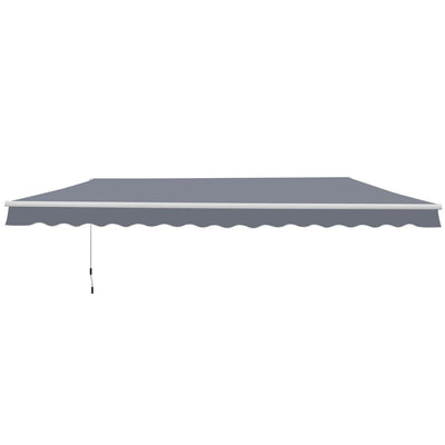 4 X3m Manual Retractable Awning, Size -Grey