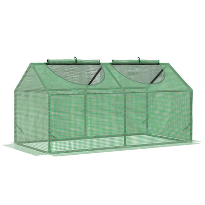 Mini Greenhouse, Small Plant Grow For Outdoor With Durable PE Cover, Observation Windows, 119 X 60 60 Cm, Green