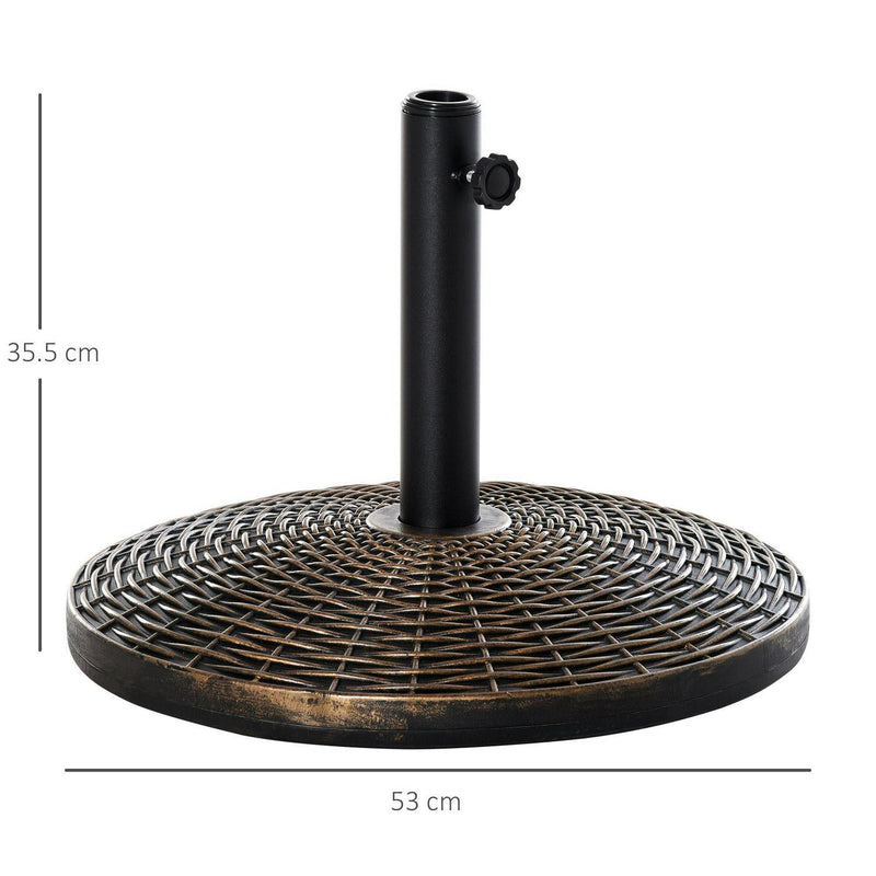 Parasol Base, 53x30H Cm-Antique Bronze