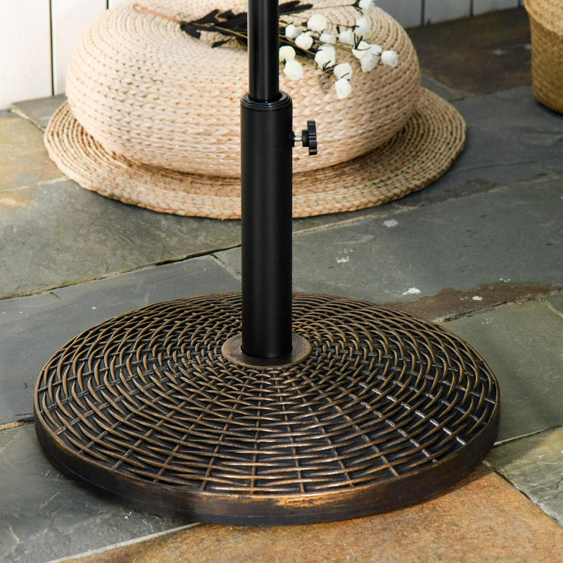 Parasol Base, 53x30H Cm-Antique Bronze