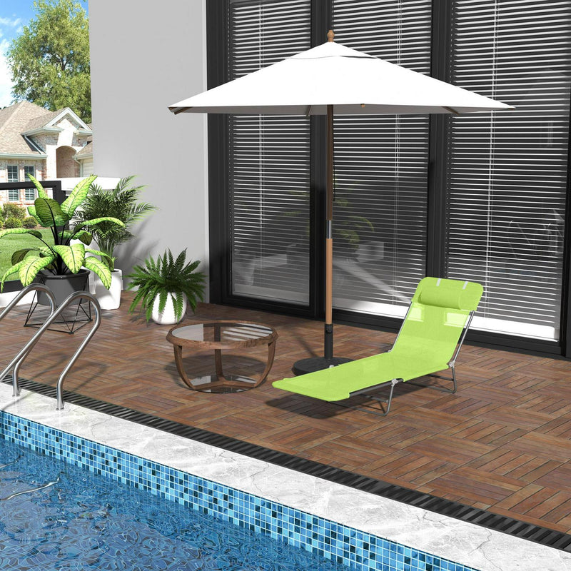 Patio Foldable Lounger- Green