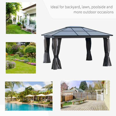 Patio Garden PC Board Aluminium Hardtop Gazebo