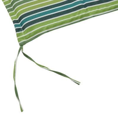 Polyester Set Of 2 Swing Chair Cushion Green Stripes