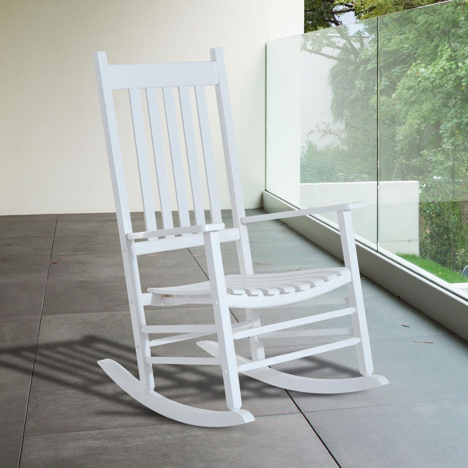 White wooden sale porch rockers