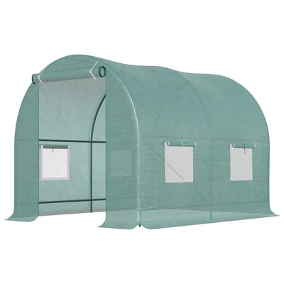 Reinforced Walk Polytunnel Greenhouse, (2.5 x 2) m