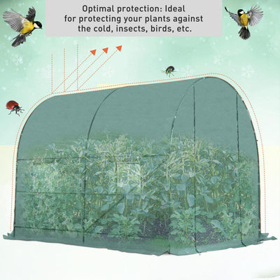 Reinforced Walk Polytunnel Greenhouse, (2.5 x 2) m