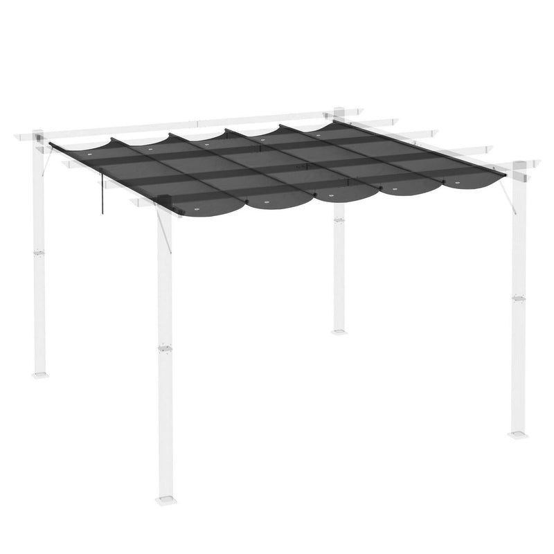 Retractable Pergola Shade Cover- Dark Grey