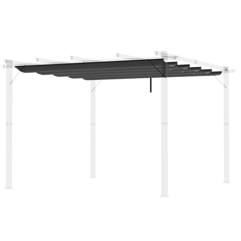 Retractable Pergola Shade Cover- Dark Grey