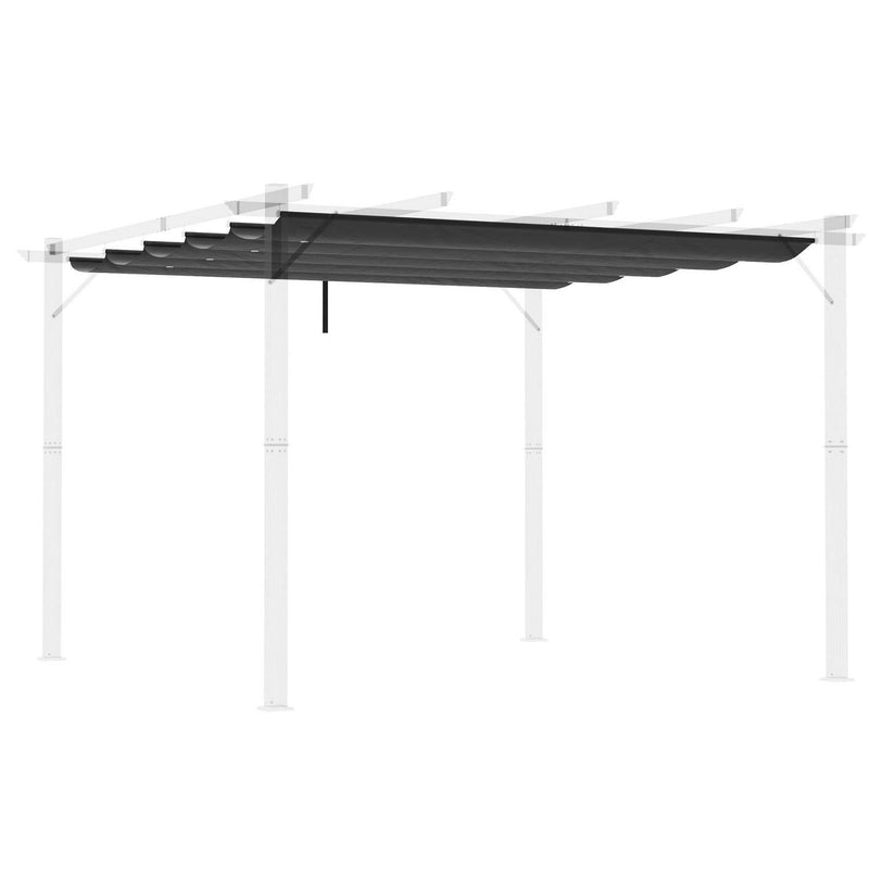 Retractable Pergola Shade Cover- Dark Grey