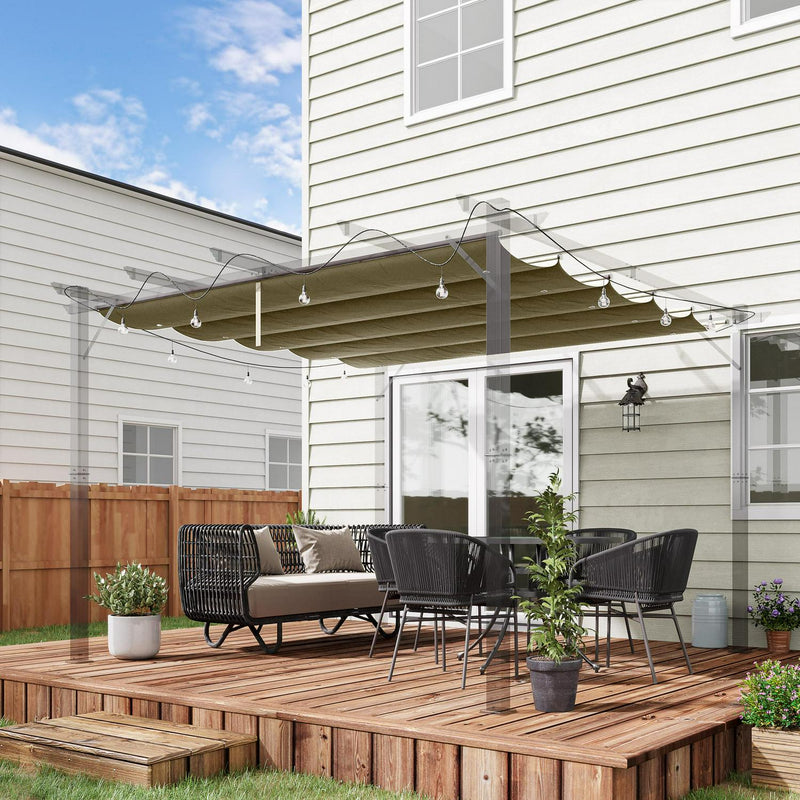 Retractable Pergola Shade Cover