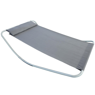 Rocking Swing Relaxing Day Bed Outdoor Single Lounger Hammock - Grey