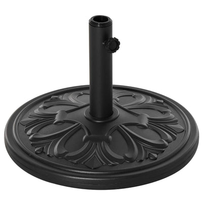 Round Parasol Base, 48x34H Cm-Black