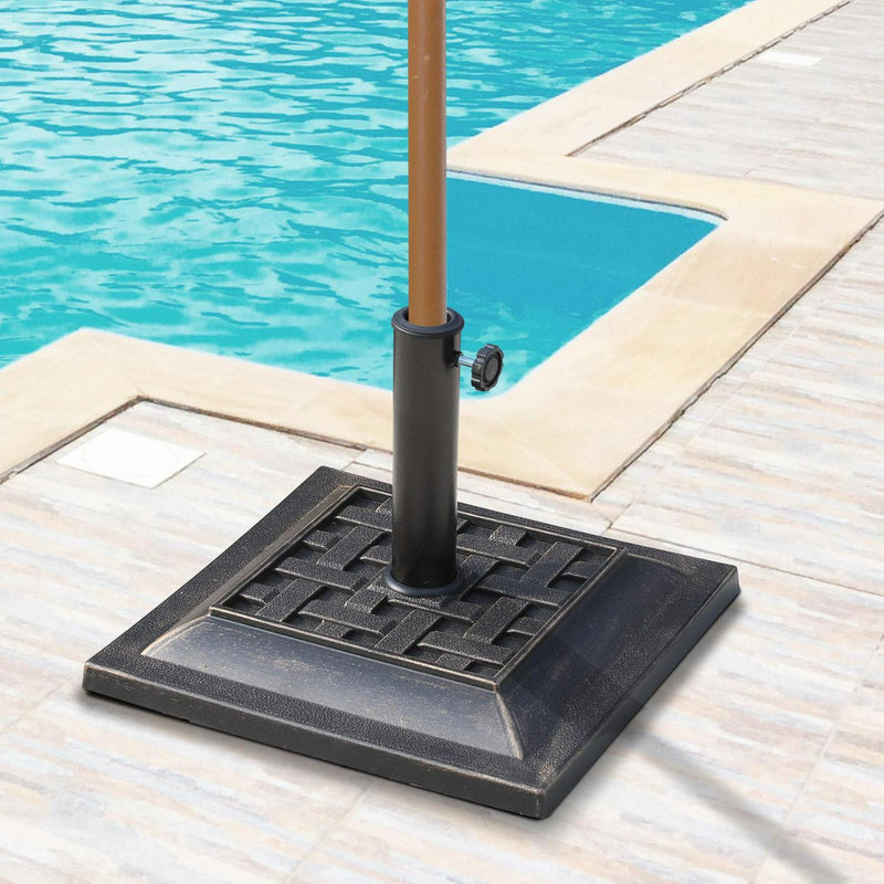 Square Shape Umbrella Stand-Bronze