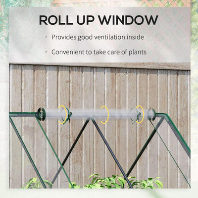 Steel Raised Garden Planter Box Kit With Greenhouse, For Dual Clear