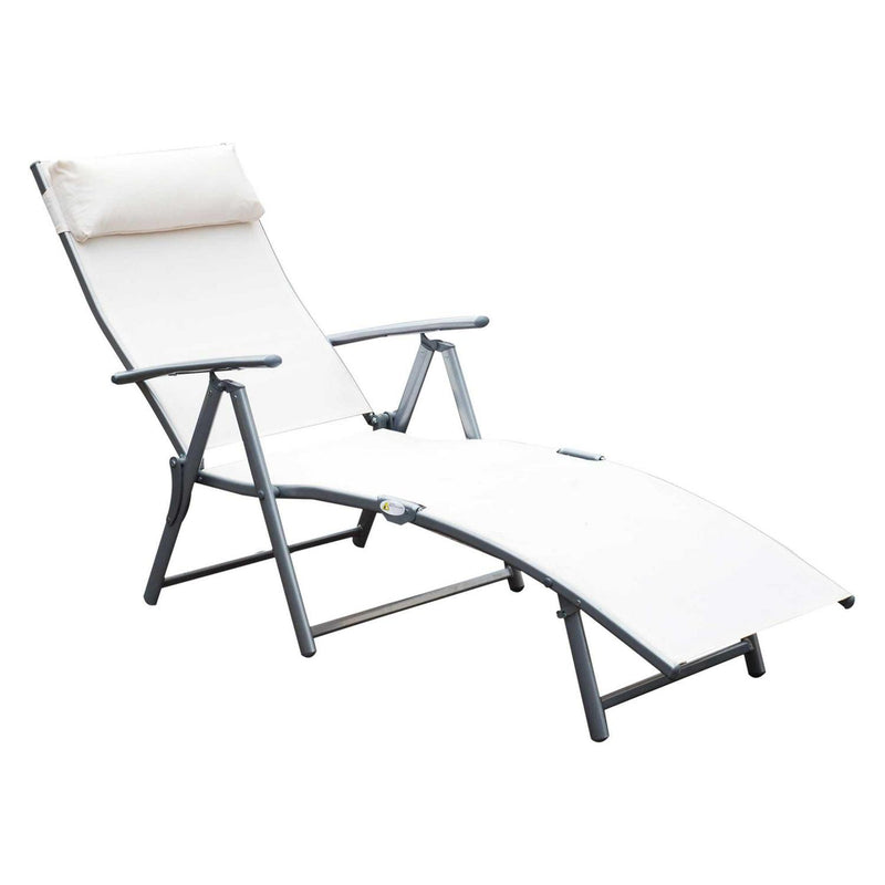 Lounger Steel Frame - Cream White