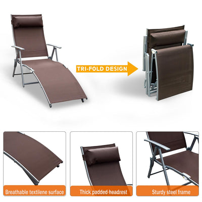 Lounger Steel Frame - Brown