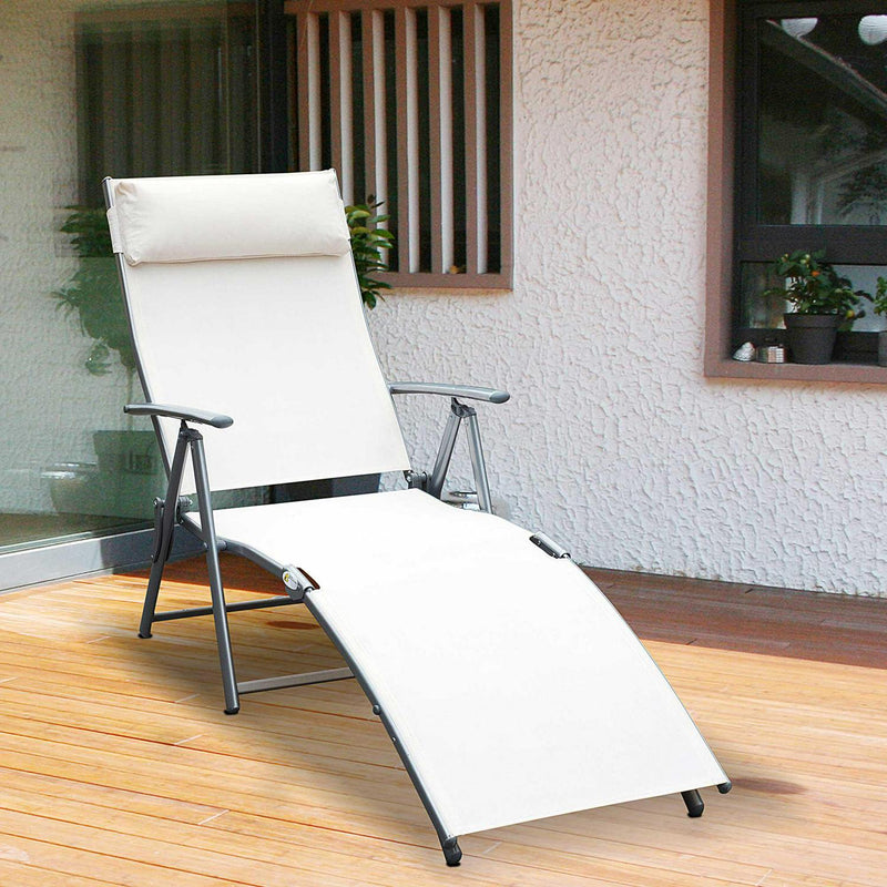 Lounger Steel Frame - Cream White