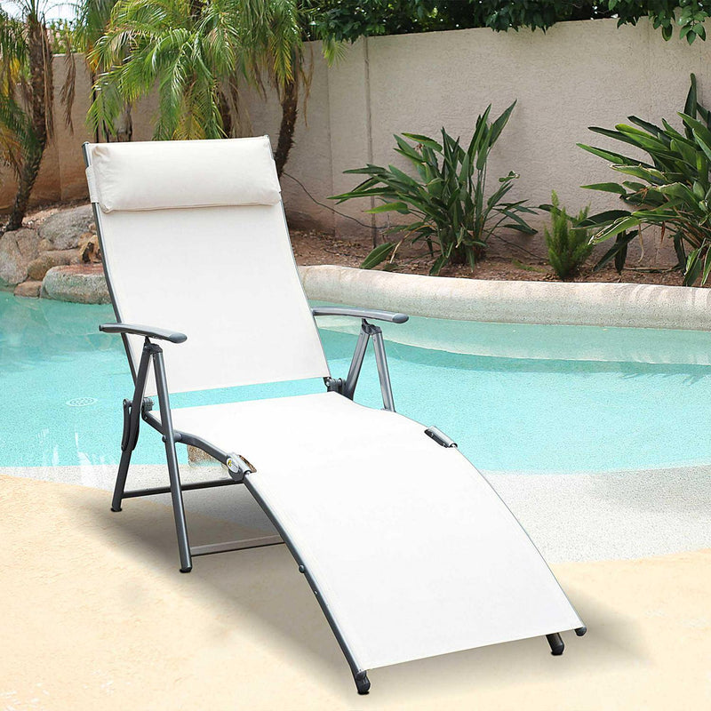 Lounger Steel Frame - Cream White