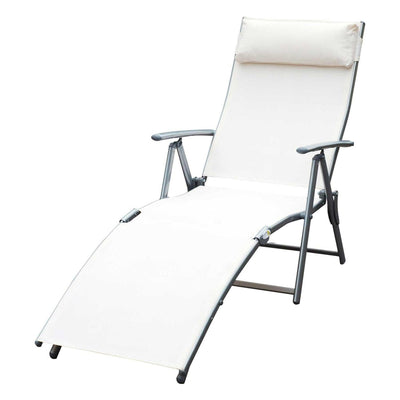 Lounger Steel Frame - Cream White