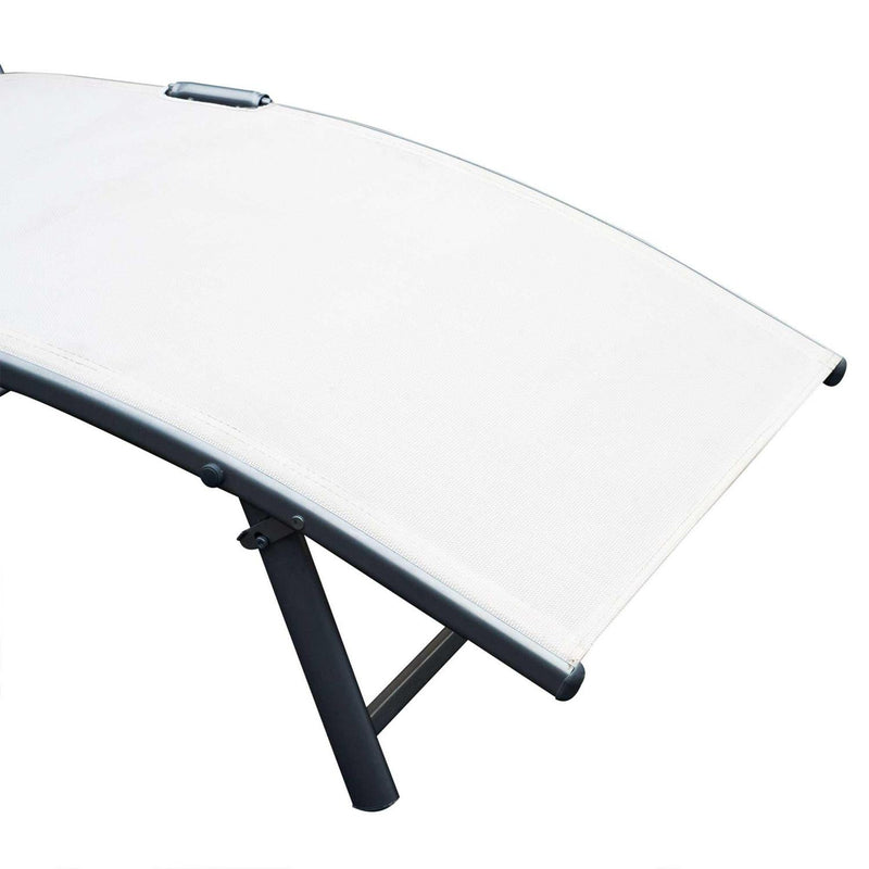 Lounger Steel Frame - Cream White