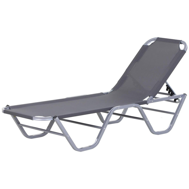 Lounger Relaxer Recliner W/ 5-Position Adjustable Backrest Pool Bathing