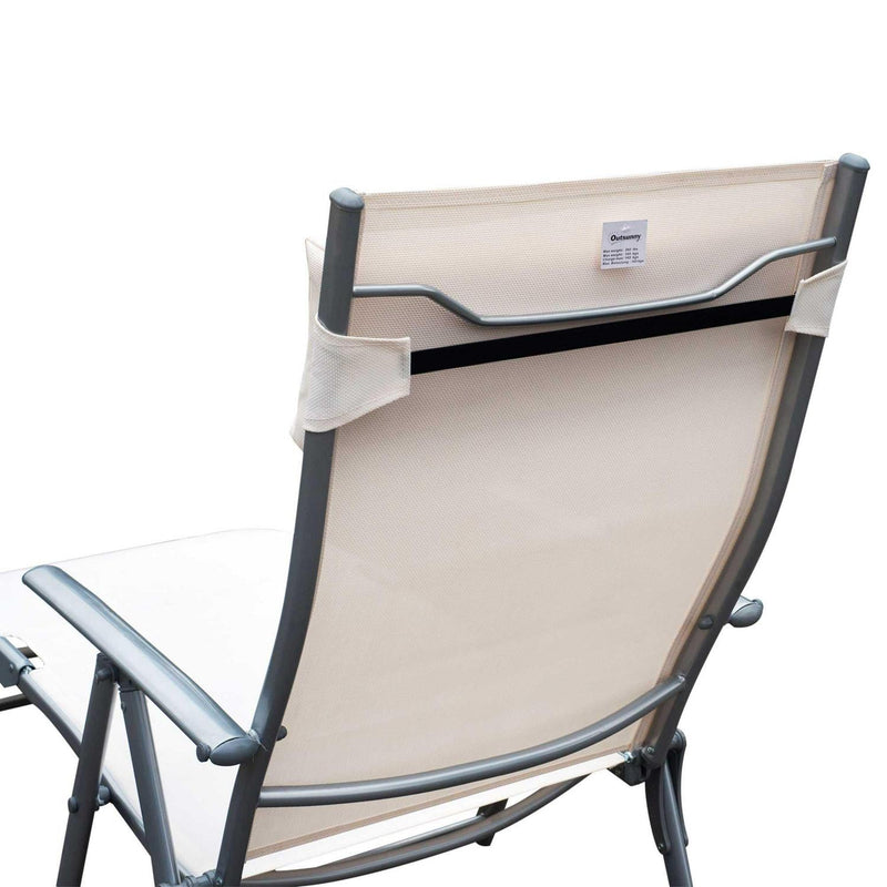 Lounger Steel Frame - Cream White