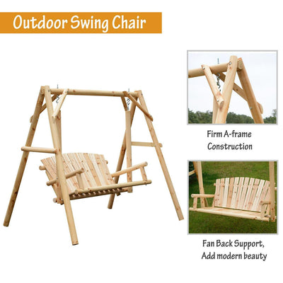 Swing Chair, 198Lx135Wx170H Cm, Pine/Fir Wood