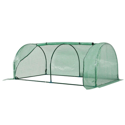 Tunnel Greenhouse Grow Steel Frame Garden Outdoor (200 X 100 X 80)cm