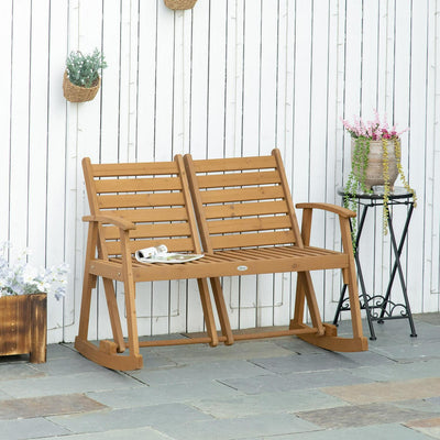 Wooden Garden Rocking Bench