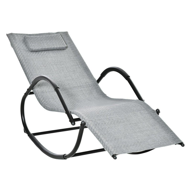 Zero Gravity Rocking Lounge Chair -Grey